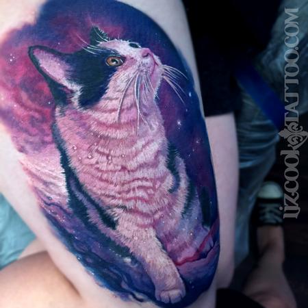 Tattoos - Noodles the 3 Legged Nebula Kitty - 119976
